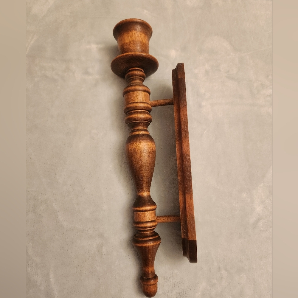 Home Interiors Wooden Carved Sconce and Diamond Crysral Sconce Candle Holder - Picture 9 of 10